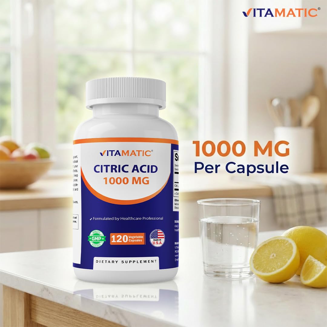 Vitamatic Acide Citrique 1000 mg description des ingrédients