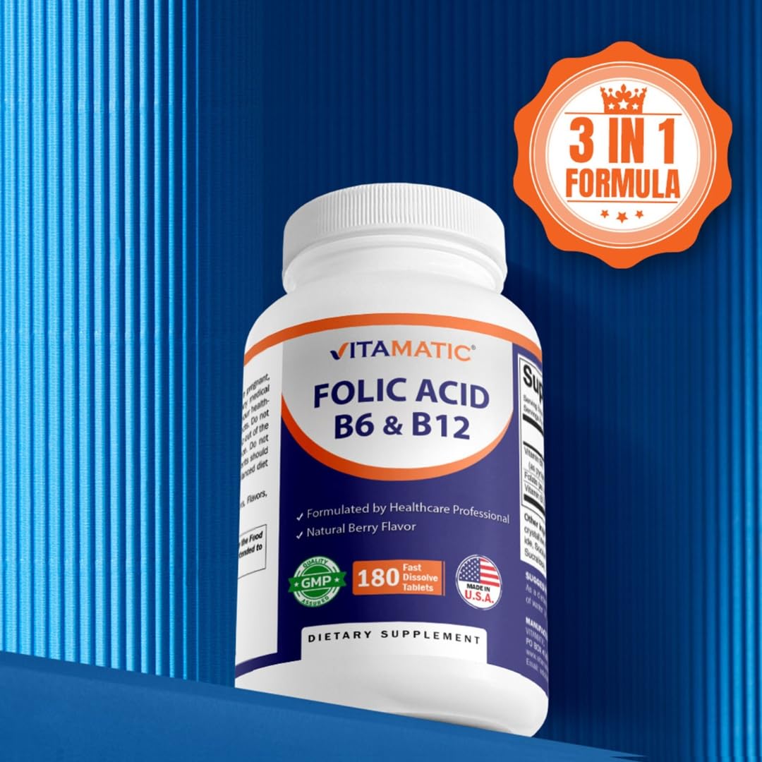 Vitamatic Acide Folique 400 mcg comprimés en gros plan