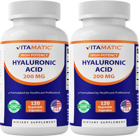 Vitamatic Acide Hyaluronique 200 mg Flacon de 120 Capsules Végétales