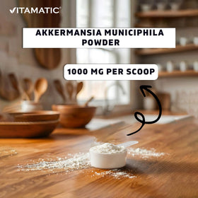 Vitamatic Akkermansia Muciniphila 100g à côté d'autres compléments alimentaires