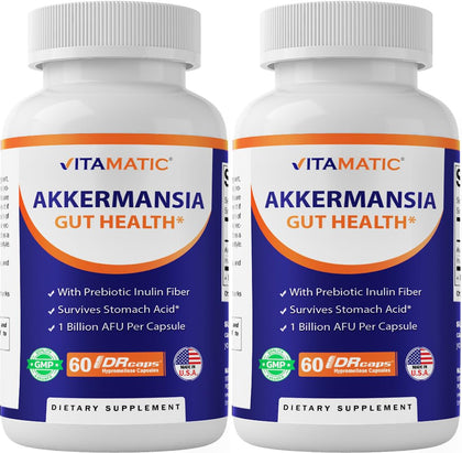Vitamatic Akkermansia Muciniphila 60 capsules vue de face