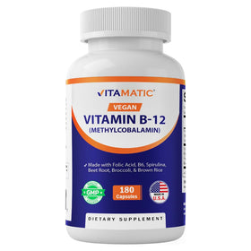 Vitamatic B12 Vegan 1000 mcg flacon vue avant