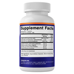 Vitamatic B12 Vegan composition avec acide folique et vitamine B6