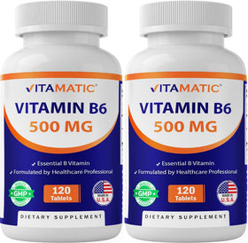 Vitamatic B6 500 mg comprimés, flacon de 120 unités