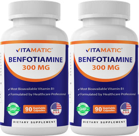 Vitamatic Benfotiamine 300 mg gélules végétariennes vue de face