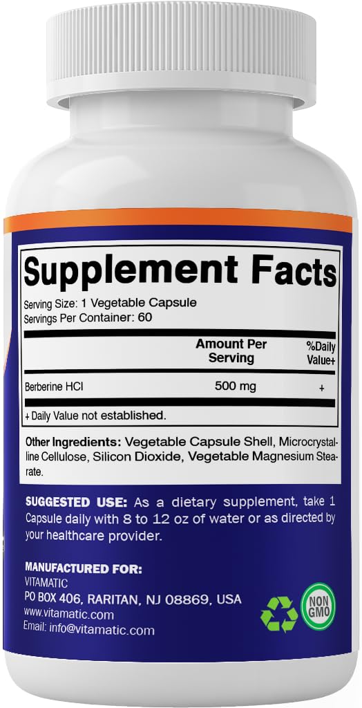 Vitamatic Berberine 500mg gélules dans un cadre naturel