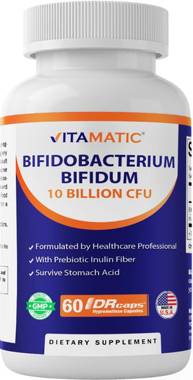 Vitamatic Bifidobacterium Bifidum 10 milliards 60 capsules vue de face