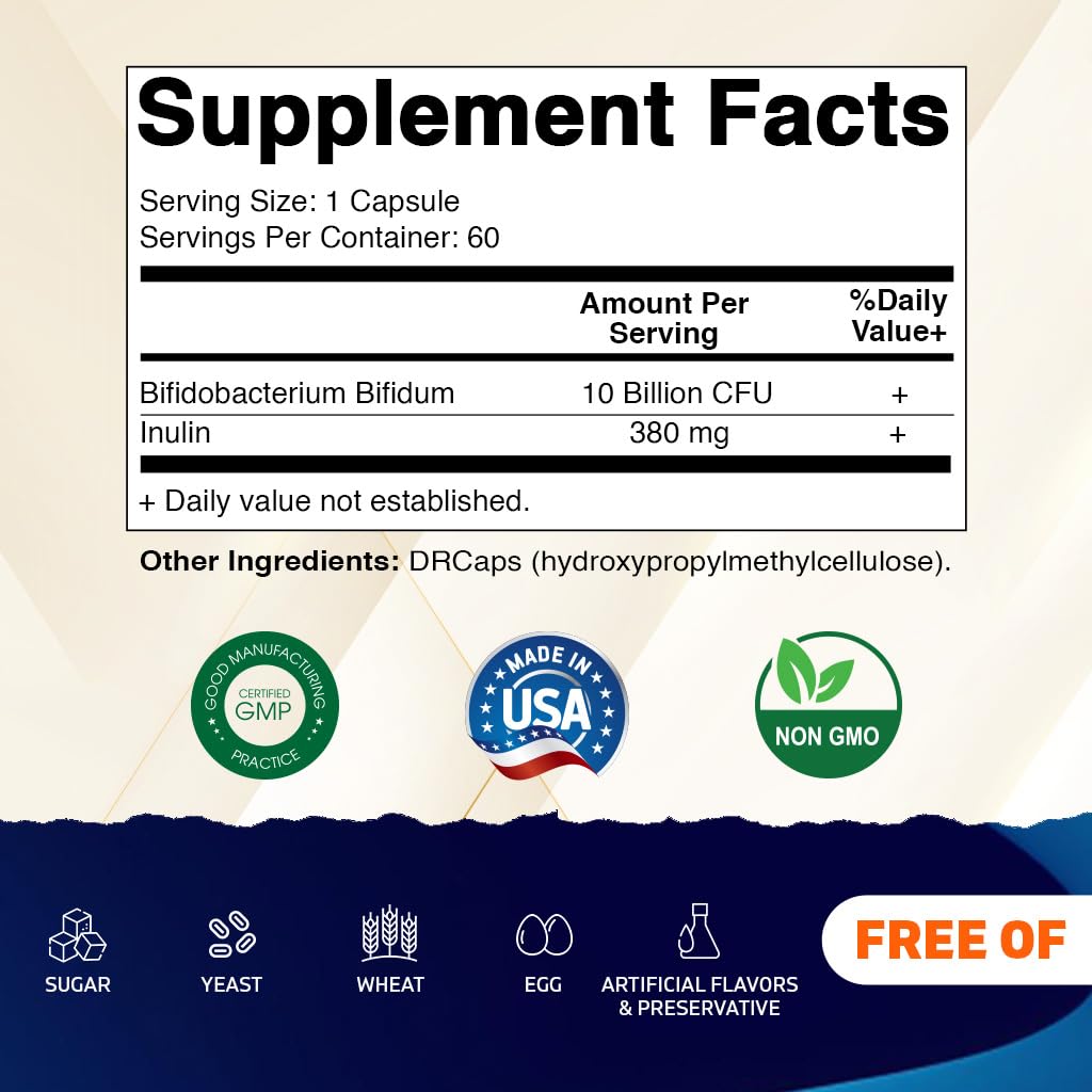 Vitamatic Bifidobacterium Bifidum 60 capsules emballage
