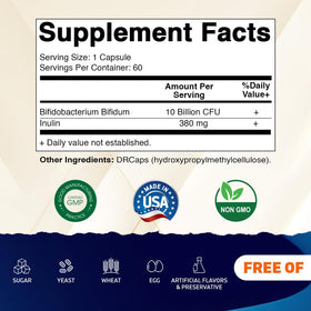 Vitamatic Bifidobacterium Bifidum 60 capsules emballage