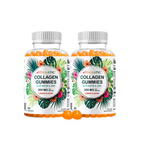 Vitamatic bonbons gélifiés collagène hydrolysé goût tropical - emballage avant