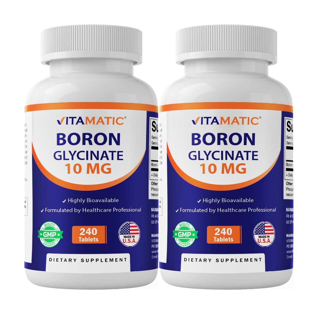Vitamatic Boron Chélaté 10mg 240 comprimés - vue de face