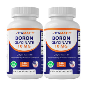 Vitamatic Boron Chélaté 10mg 240 comprimés - vue de face