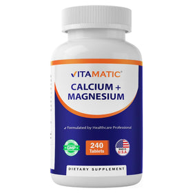 Vitamatic Calcium Magnésium 240 tablettes vue de face