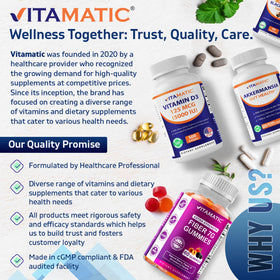 Vitamatic Calcium Magnésium flacon ouvert avec tablettes