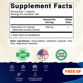 Vitamatic Camomille capsules végétales en gros plan