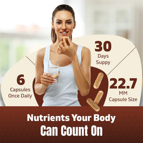 Vitamatic capsules de bœuf en gros plan