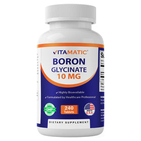 Vitamatic Chelated Boron 10mg 240 Tablettes - vue avant