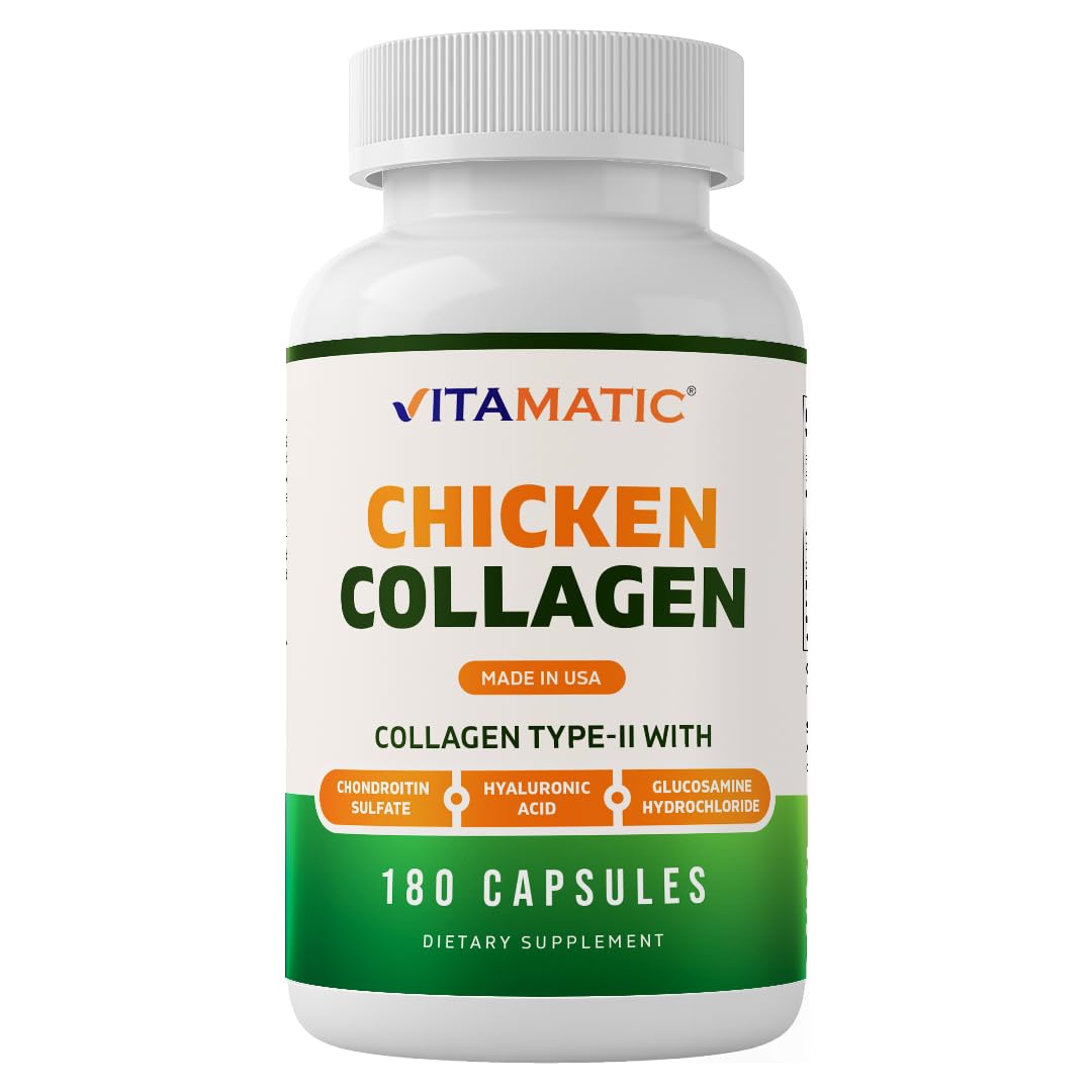 Vitamatic Collagène de Poulet 3000 mg flacon de 180 capsules