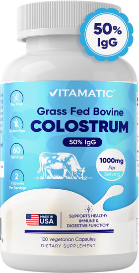 Vitamatic Colostrum Bovin 1000 mg - vue de l'arrière