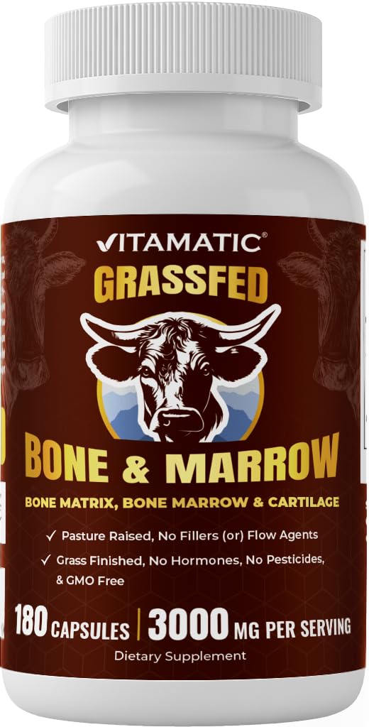Vitamatic Complément Alimentaire à Base de Foie de Bœuf 180 Capsules, vue de l'emballage avant