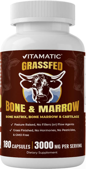 Vitamatic Complément Alimentaire à Base de Foie de Bœuf 180 Capsules, vue de l'emballage avant