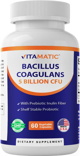 Vitamatic complément probiotique 60 capsules végétales vue de face