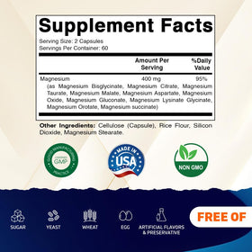 Vitamatic Complexe de Magnésium 400mg capsules