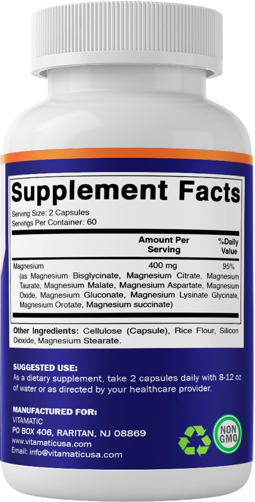 Vitamatic Complexe de Magnésium 400mg en paquet ouvert