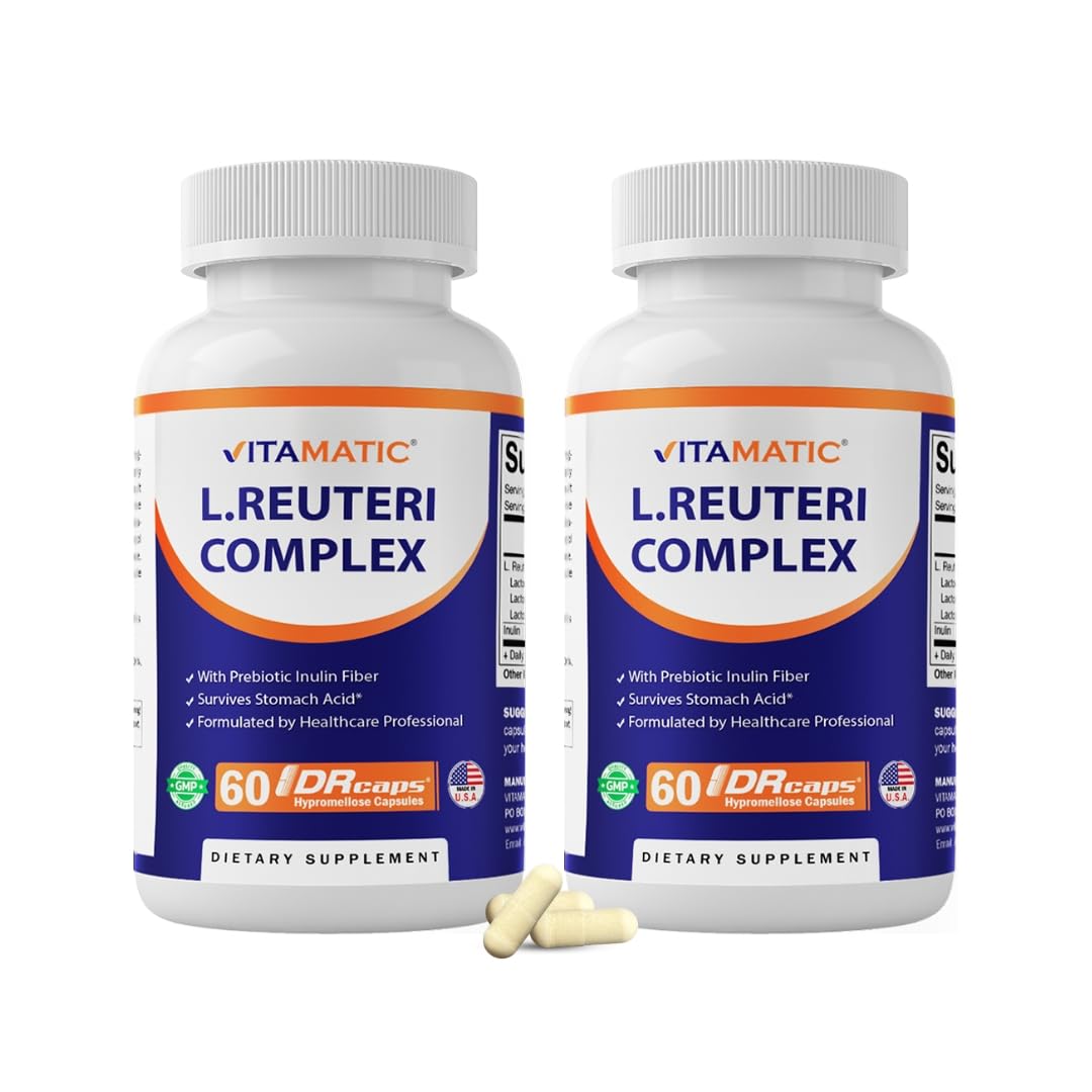 Vitamatic Complexe Lactobacillus Reuteri 60 capsules vue de face