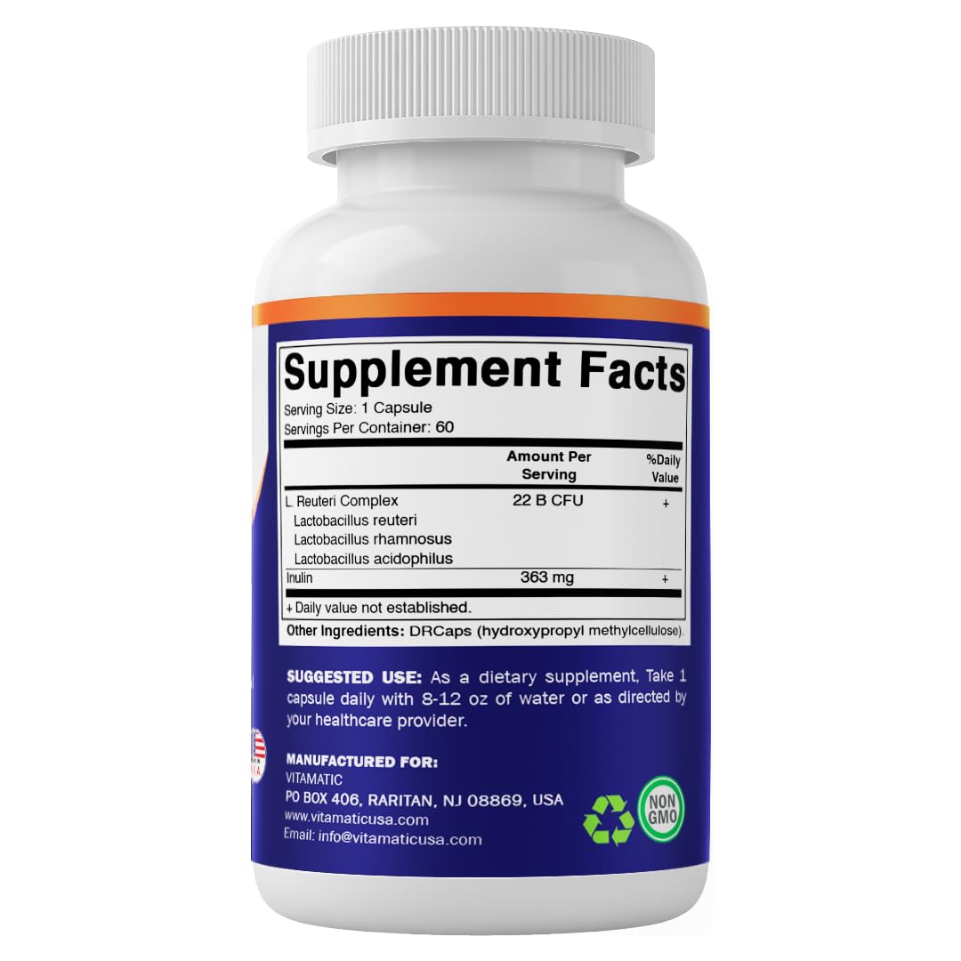 Vitamatic Complexe Lactobacillus Reuteri capsules dans un environnement de cuisine