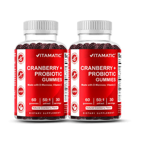 Vitamatic Cranberry Gummies 60 gummies front view