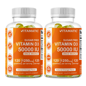 Vitamatic D3 50 000 UI 120 gummies vue de face