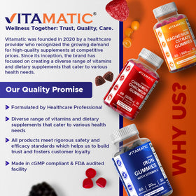Vitamatic D3 50 000 UI gummies avec une cuillère