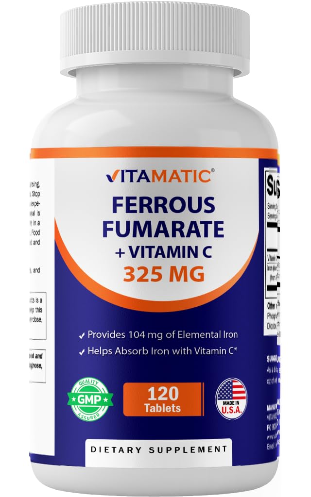 Vitamatic Fer 325 mg comprimés devant l'emballage