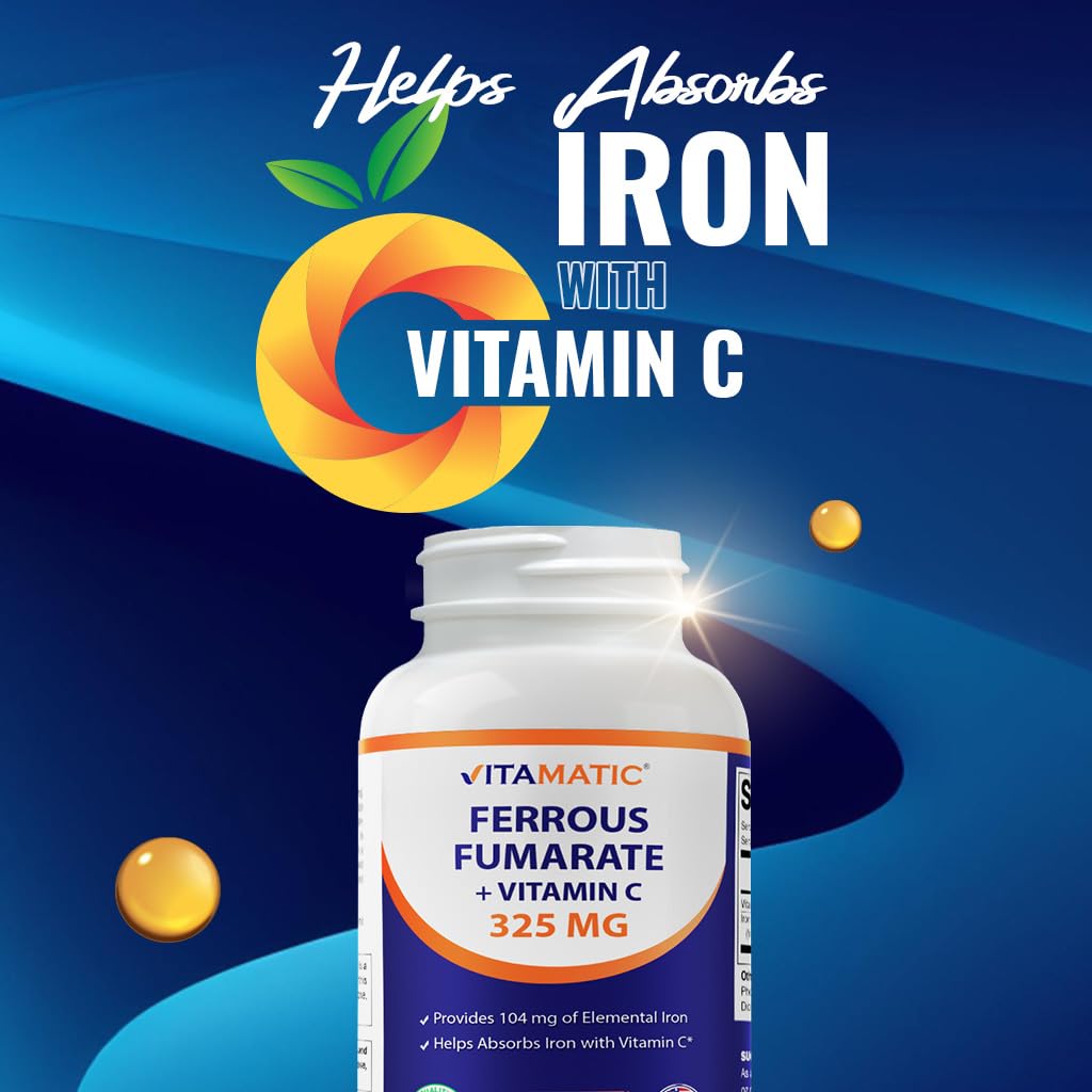 Vitamatic Fer 325 mg comprimés en gros plan