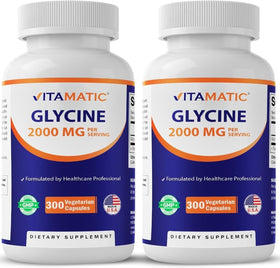Vitamatic Glycine 2000mg flacon de 300 comprimés vue de face