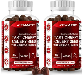 Vitamatic Gommes Cerise Acidulée 60 gommes, packaging avant