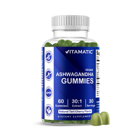 Vitamatic Gummies Ashwagandha 30:1 Extrait 60 Vegan vue de face