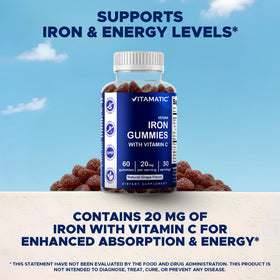 Vitamatic gummies au fer avec vitamine C