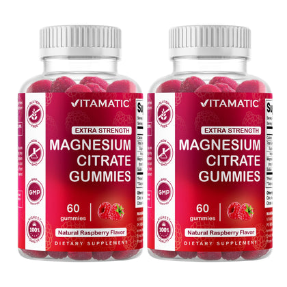 Vitamatic Gummies de Magnésium Extra Fort 255 mg, paquet avant