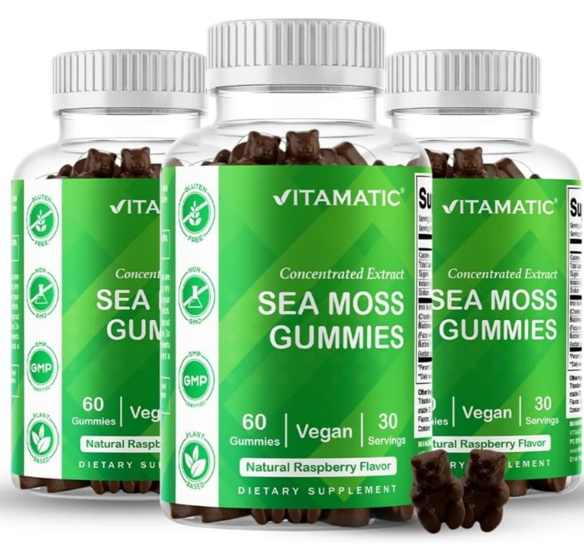 Vitamatic Gummies de Mousse Irlandaise 60 pièces en boîte