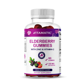 Vitamatic Gummies de Sureau 60 gummies en boîte