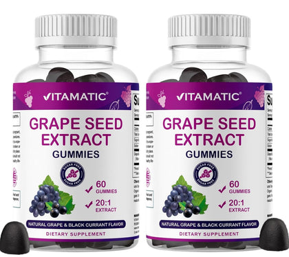 Vitamatic Gummies Extrait de Pépin de Raisin avant en vue de face