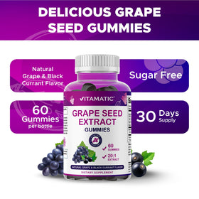 Vitamatic Gummies Extrait de Pépin de Raisin gummies dans une main