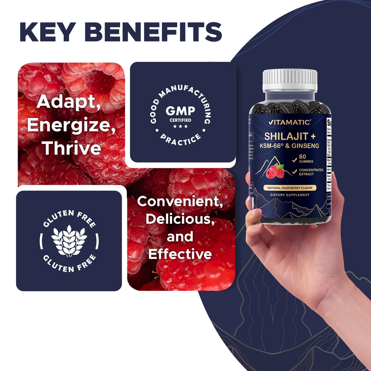 Vitamatic gummies in a lifestyle setting