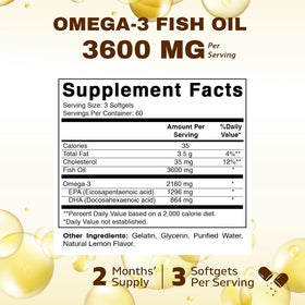Vitamatic Huile de Poisson Omega 3 gélules sur fond blanc