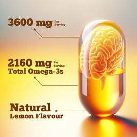 Vitamatic Huile de Poisson Omega 3 vue de côté