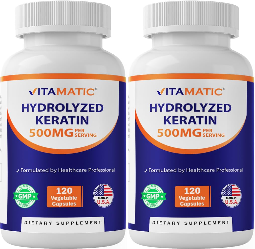 Vitamatic Kératine 500mg gélules végétariennes avant vue