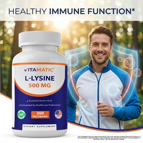 Vitamatic L-Lysine 500 mg comparatif avec d'autres suppléments
