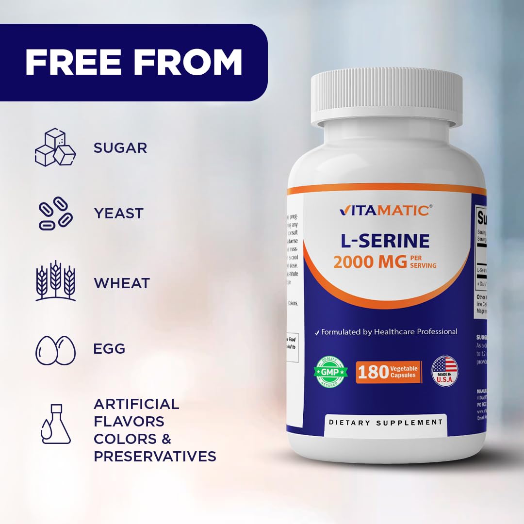 Vitamatic L-Serine 2000 mg gélules dans un environnement naturel
